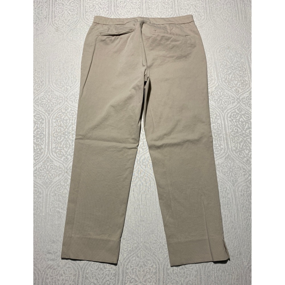Peserico‎ Sign Beige Cotton Blend Ribbed Tailored Pants Made in Italy Size 44
